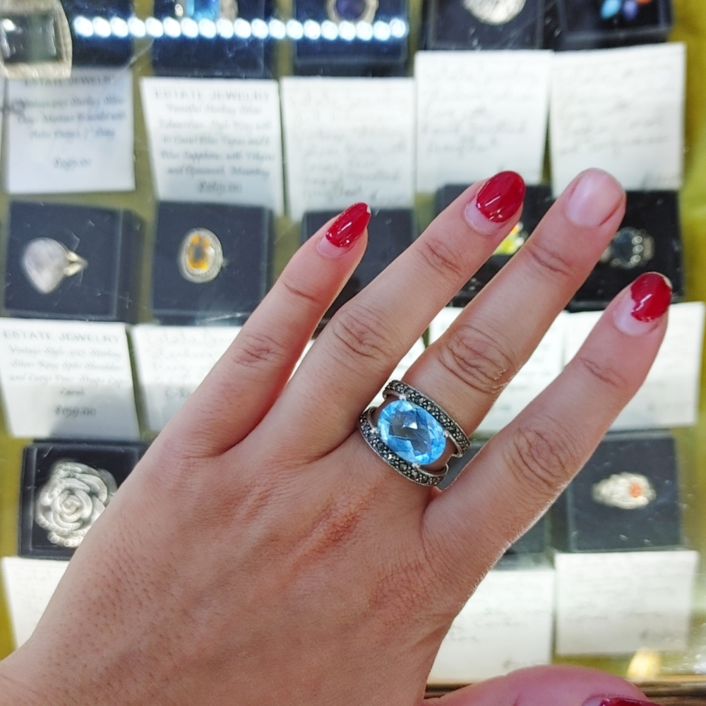 Blue Topaz Vintage Ring